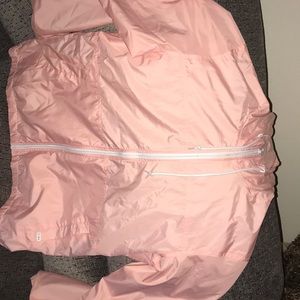 Zine pink windbreaker w/hood!